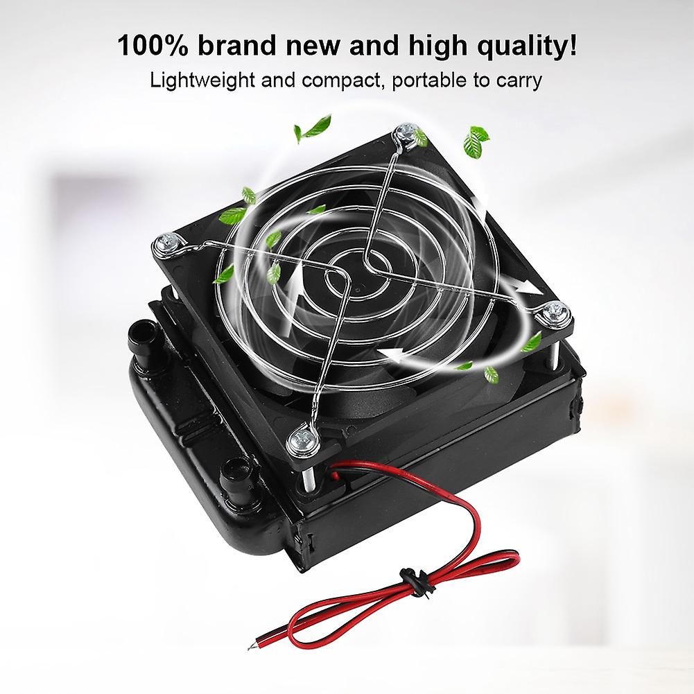 80mm Cpu Led Water Cooling Cooler Heat Row Radiator With Fan For Computer Pc