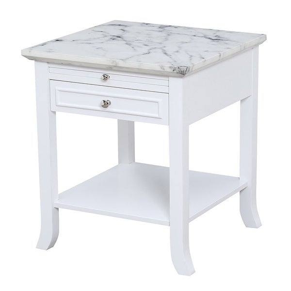 American Heritage Logan End Table with Drawer and Slide