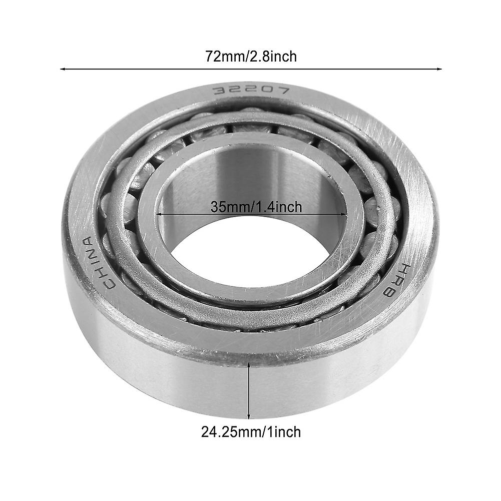 32207 Single Row Tapered Roller Bearing Cone Set 35mm Bore 72mm Od 24.25mm Thickness