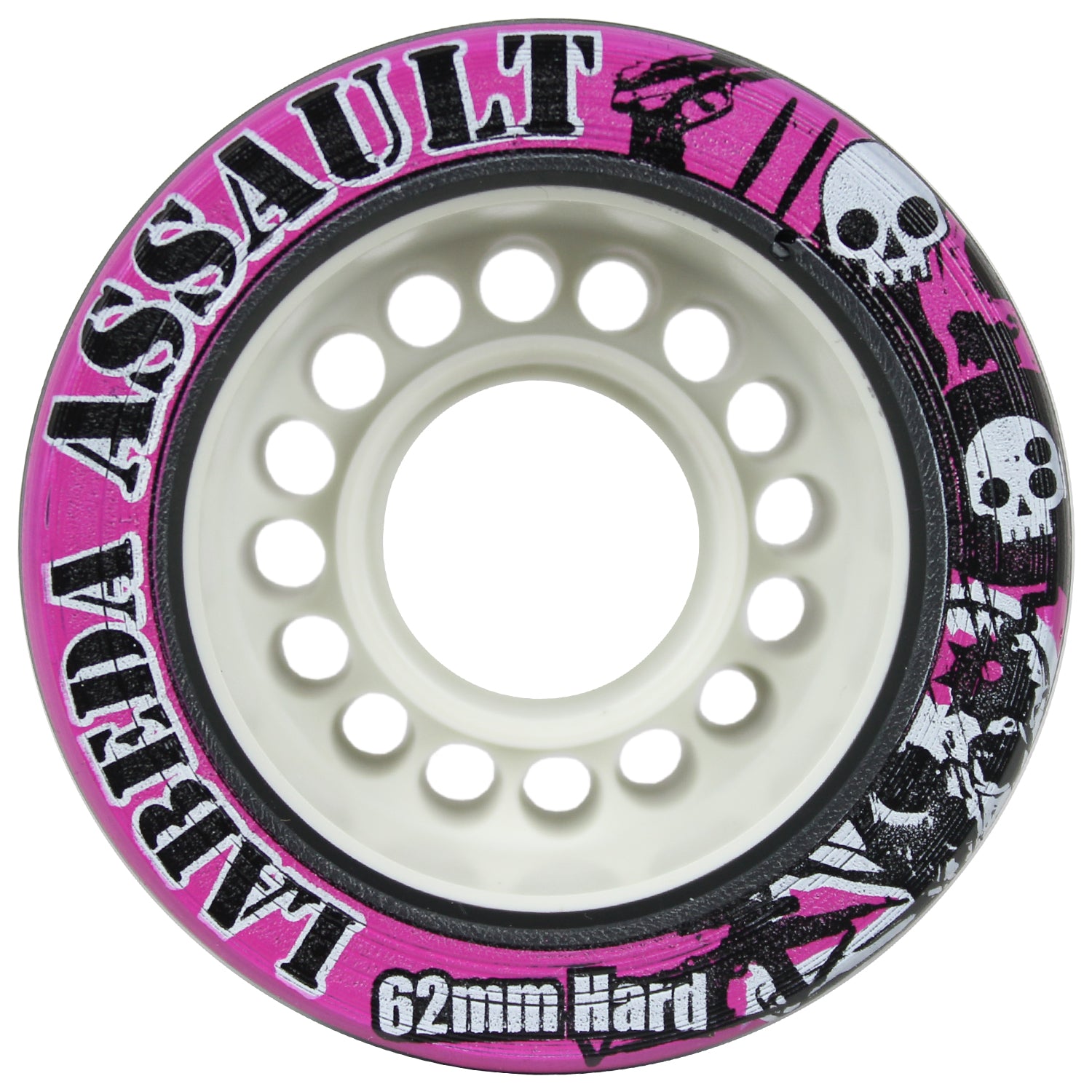 Labeda Quad Wheels Speed Jam Derby Roller Skate Assault Hard Slim 62mm 4-Pack