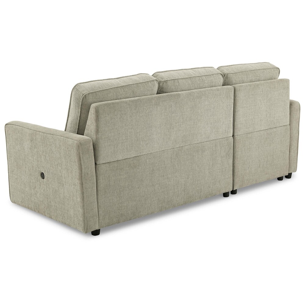 Signature Design by Ashley Kerle 2 Piece Sectional with Pop Up Bed  Hidden Storage and USB Port