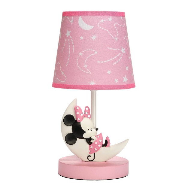 Lambs amp Ivy Minnie Mouse Lamp With Shade includes Cfl Light Bulb