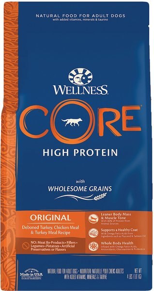 Wellness CORE Wholesome Grains Original Recipe High Protein Dry Dog Food