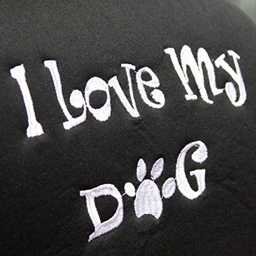 New Interchangeable I Love My Dog Car Seat Headrest Cover Universal Fit for Cars Vans Trucks - One Piece Great Gift Idea Shipping Included