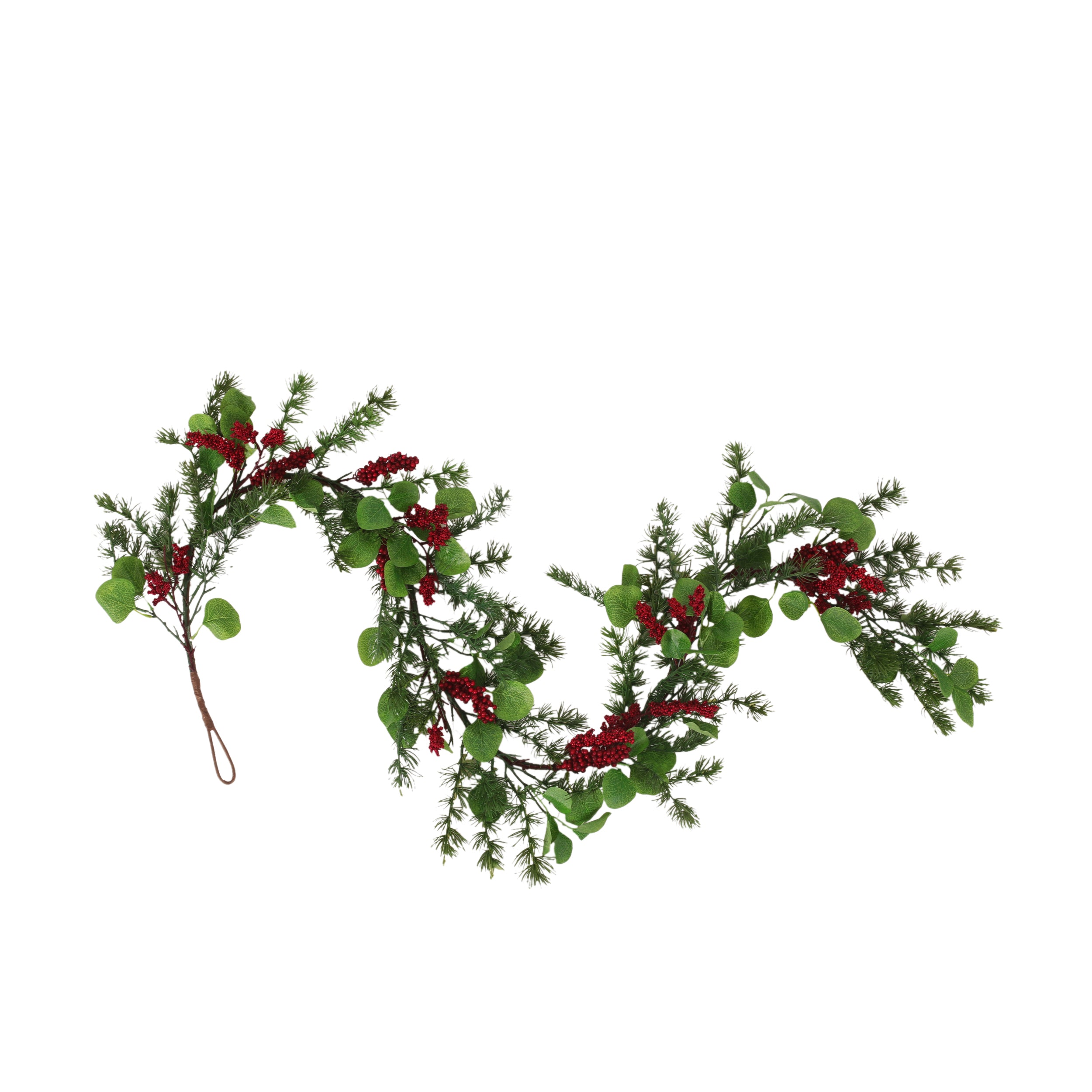 Loveren 5-foot Eucalyptus and Pine Artificial Garland with Berries