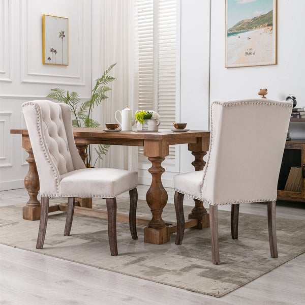 Wingback Dining Chairs- Set of 2