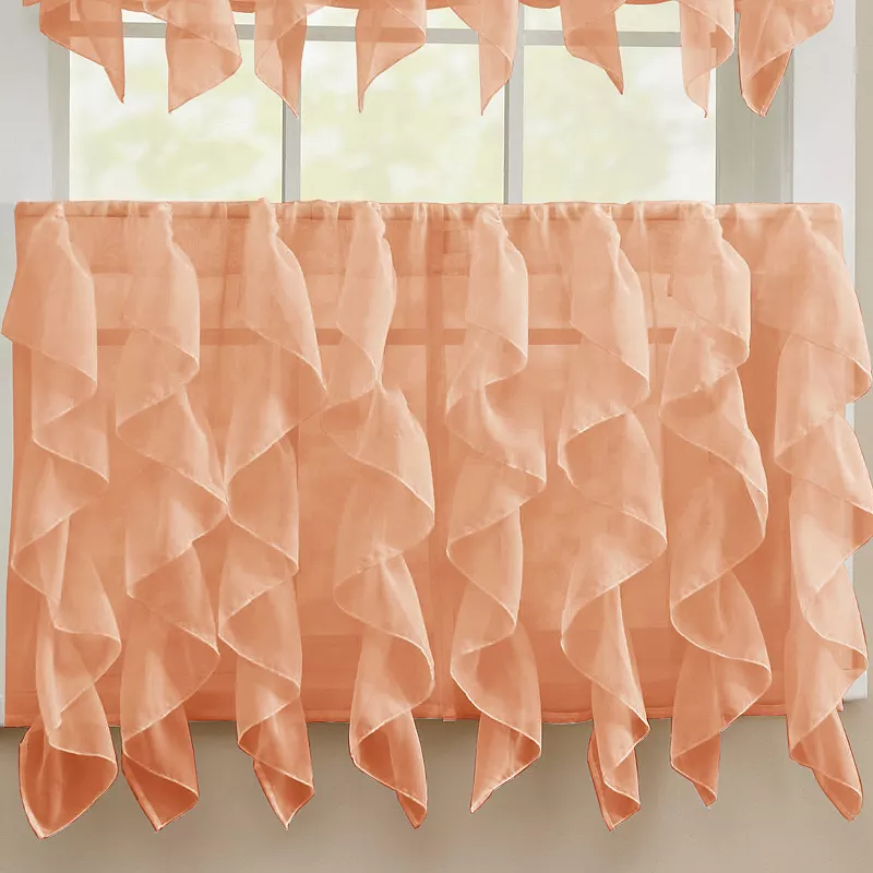 Sweet Home Sweet Home Collection Sheer Voile Vertical Ruffle Valence
