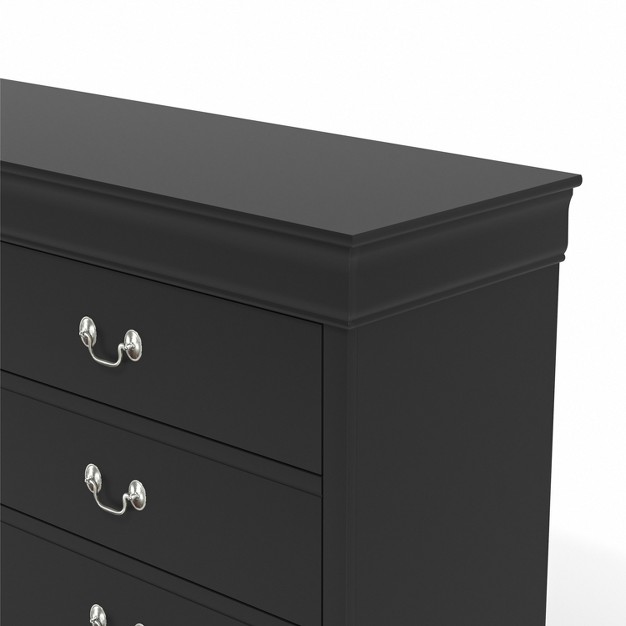 Galano Ireton 6 drawer Dresser 32 0 In 58 2 In 15 7 In In White Black Gray