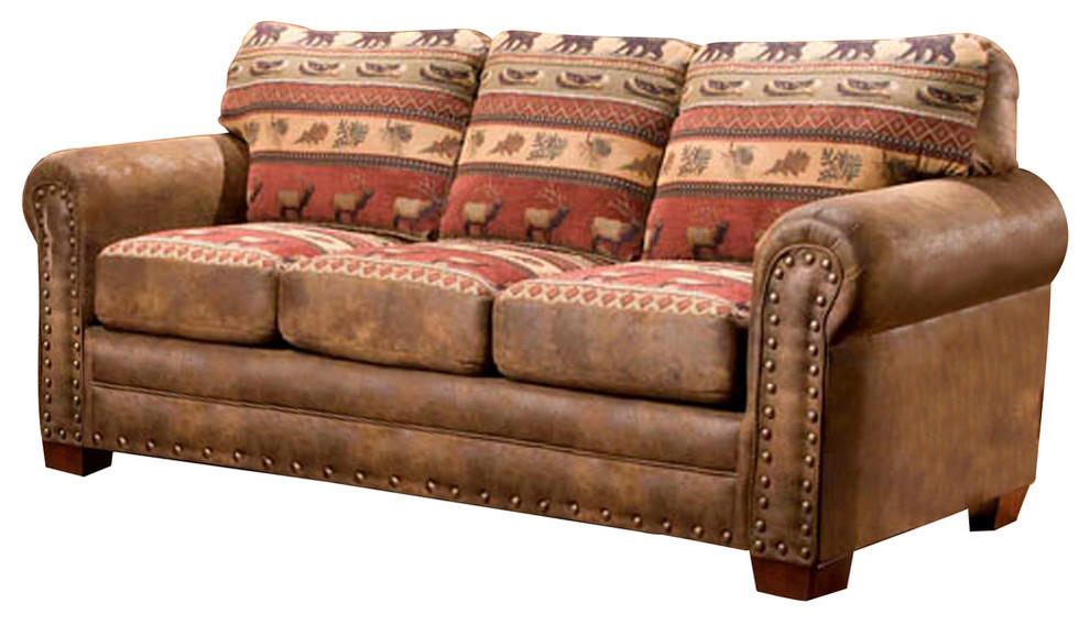 American Furniture Classics Sierra Lodge Sleeper Sofa   Rustic   Sleeper Sofas   by Homesquare  Houzz