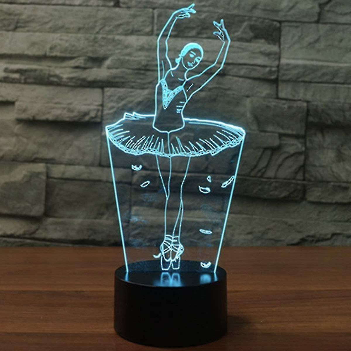 3d Optical Illusion Lamp Led Night Light， Optical Illusions Night Lamp 7 Colors Touch Beds