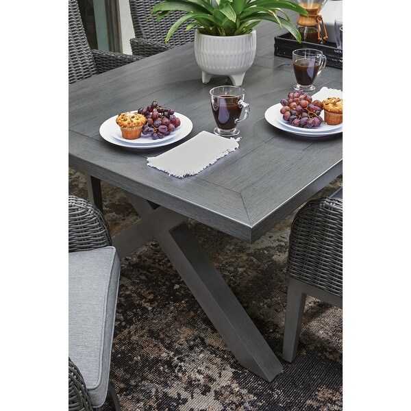 Signature Design by Ashley Elite Park Outdoor Dining Table with Umbrella Option