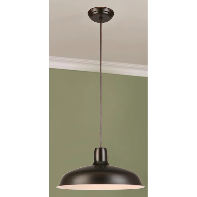 Project Source Bronze Farmhouse Bell Pendant Light