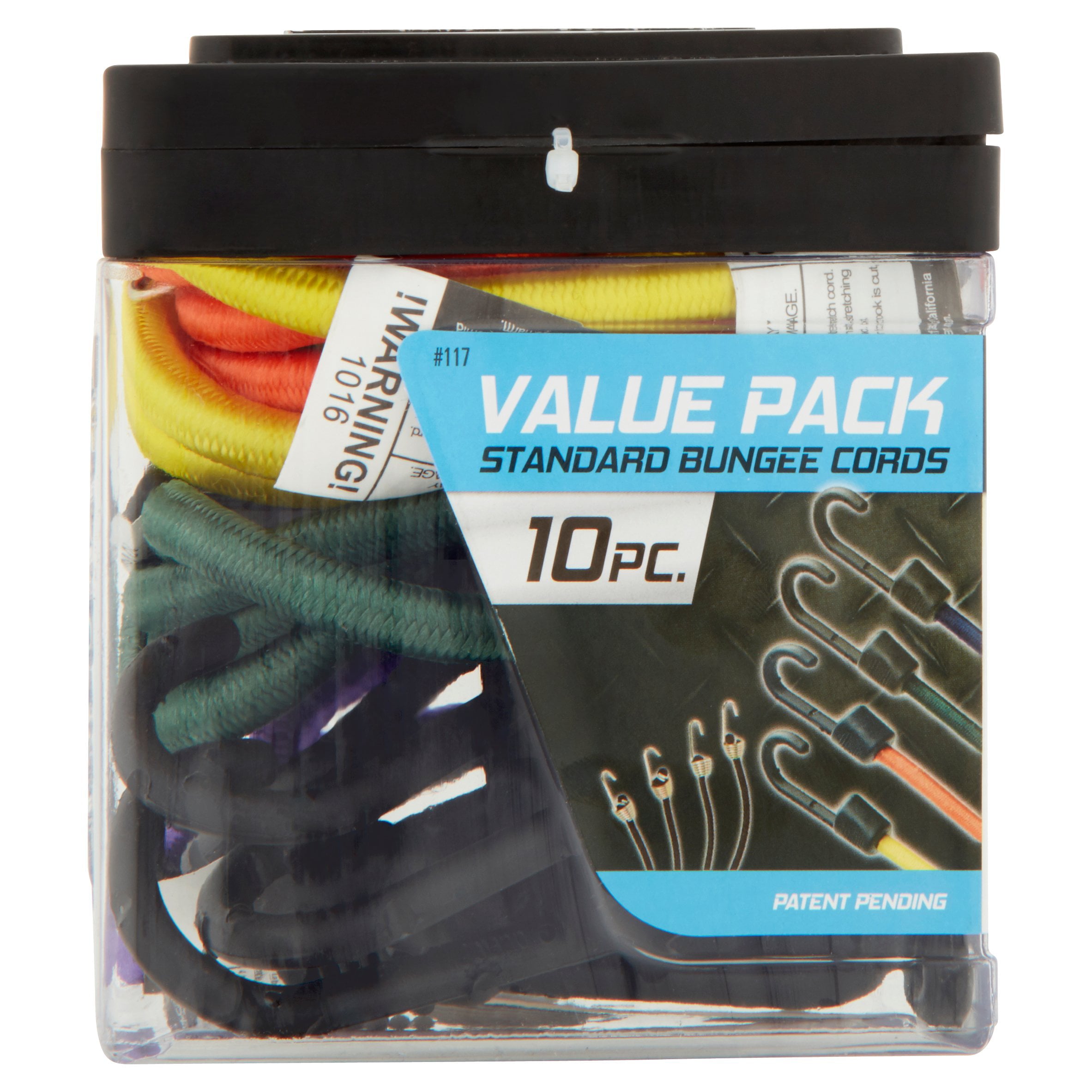 SmartStraps Standard Bungee Cords Value Pack， 10 count