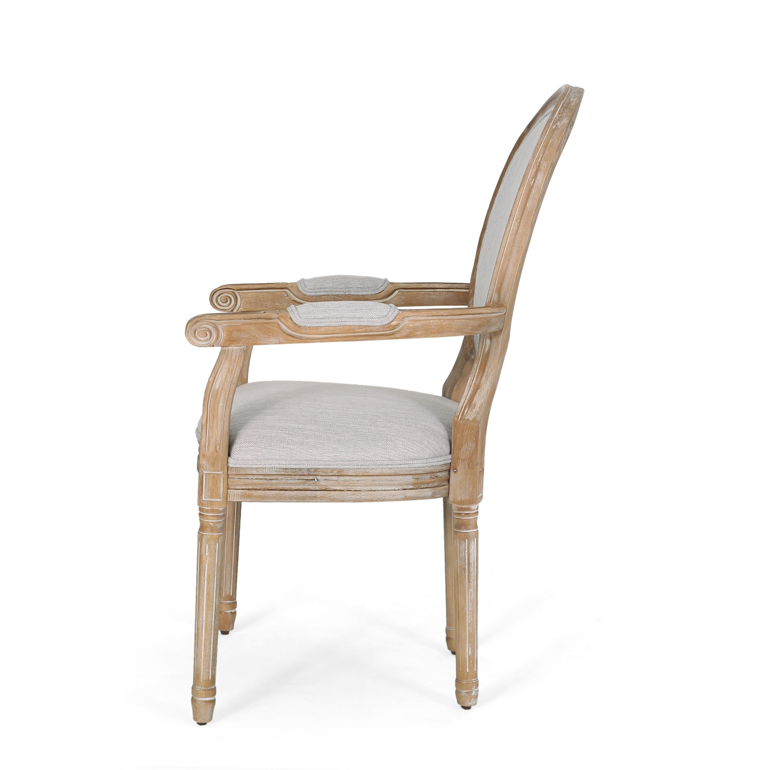 Aisenbrey French Country Wood Upholstered Dining Chair