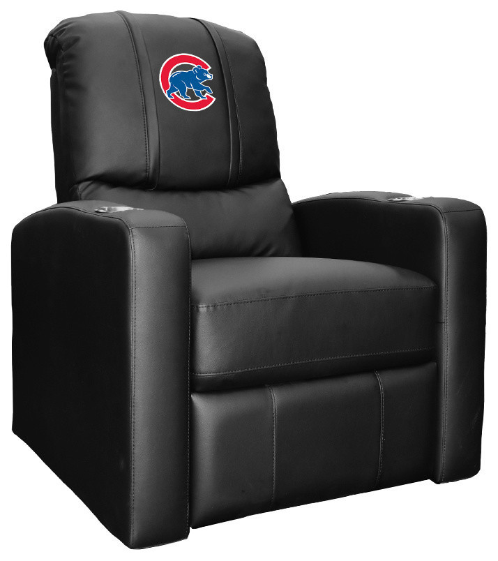 Chicago Cubs Secondary Man Cave Home Theater Recliner   Contemporary   Recliner Chairs   by DreamSeats LLC  Houzz