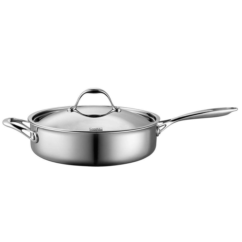 Cooks Standard Multi-Ply Clad 5 qt. Stainless Steel Saute Pan with Lid NC-00230