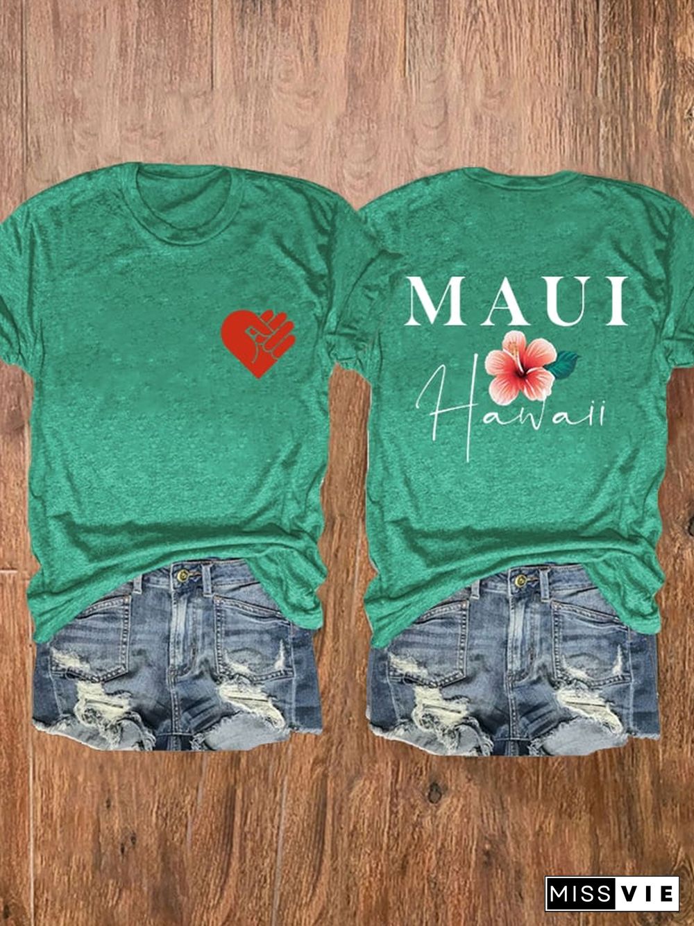 Women's Lahaina Strong Support Hawaii MAUI Tee