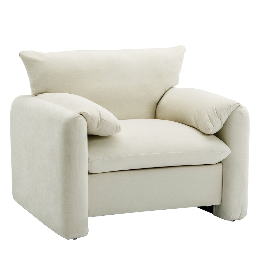 Chenille Oversized Armchair