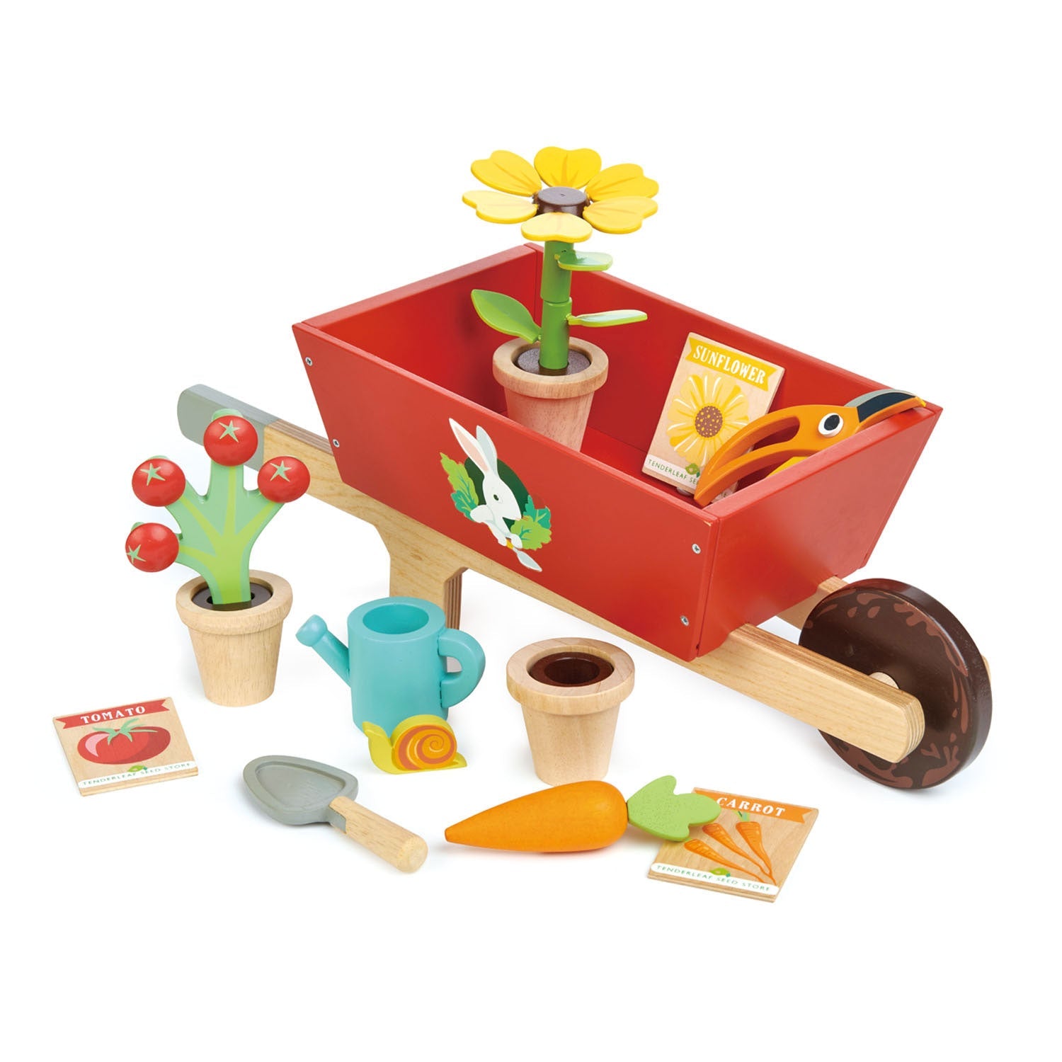 Garden Wheelbarrow Set by Tenderleaf Toys