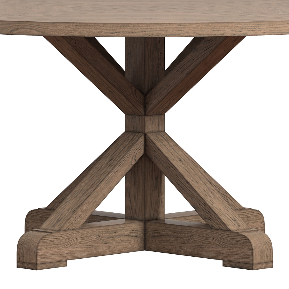 Benchwright X base 48 in. Round Dining Set by iNSPIRE Q Artisan