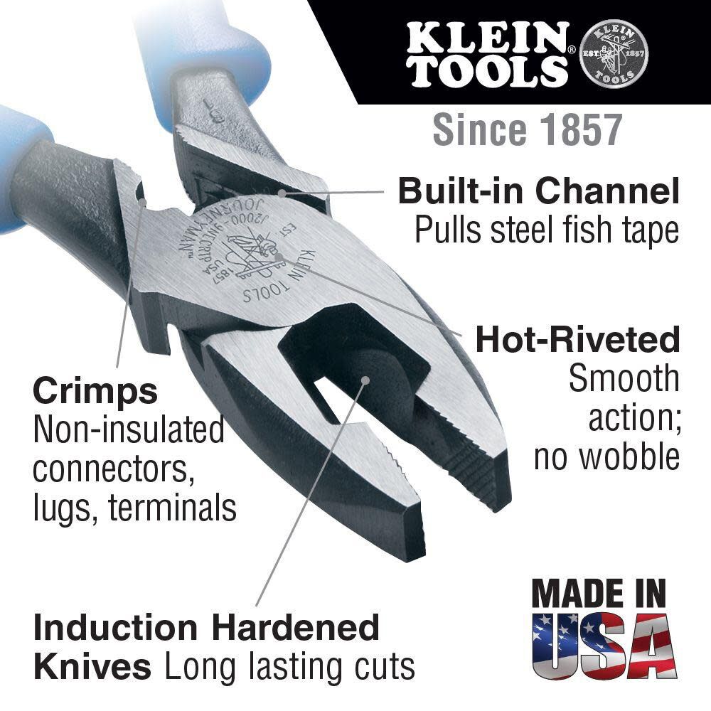 Klein Tools High Leverage Side Cutting Pliers J20009NECRTP from Klein Tools