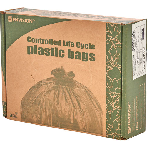 Stout Controlled Life-Cycle Plastic Trash Bags | 30 gal， 0.8 mil， 30