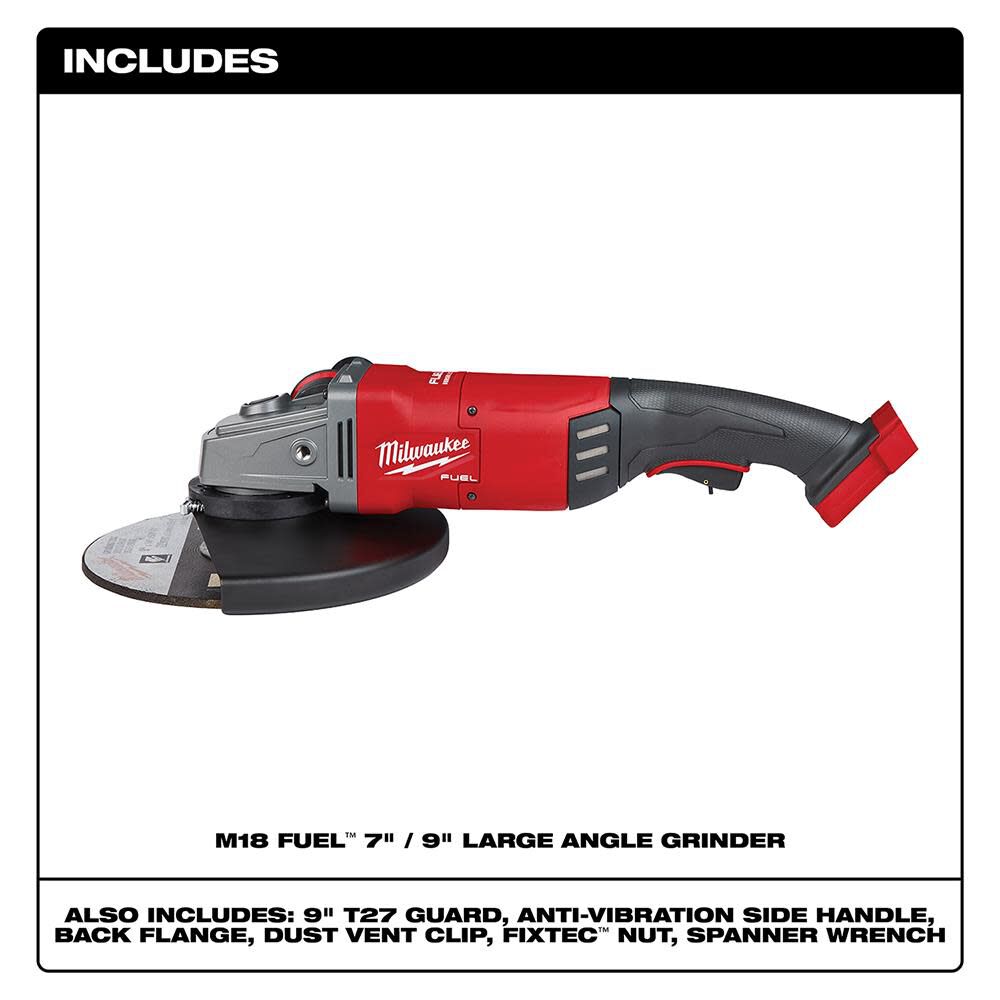 MW M18 FUEL 7 in. / 9 in. Large Angle Grinder 2785-20 from MW