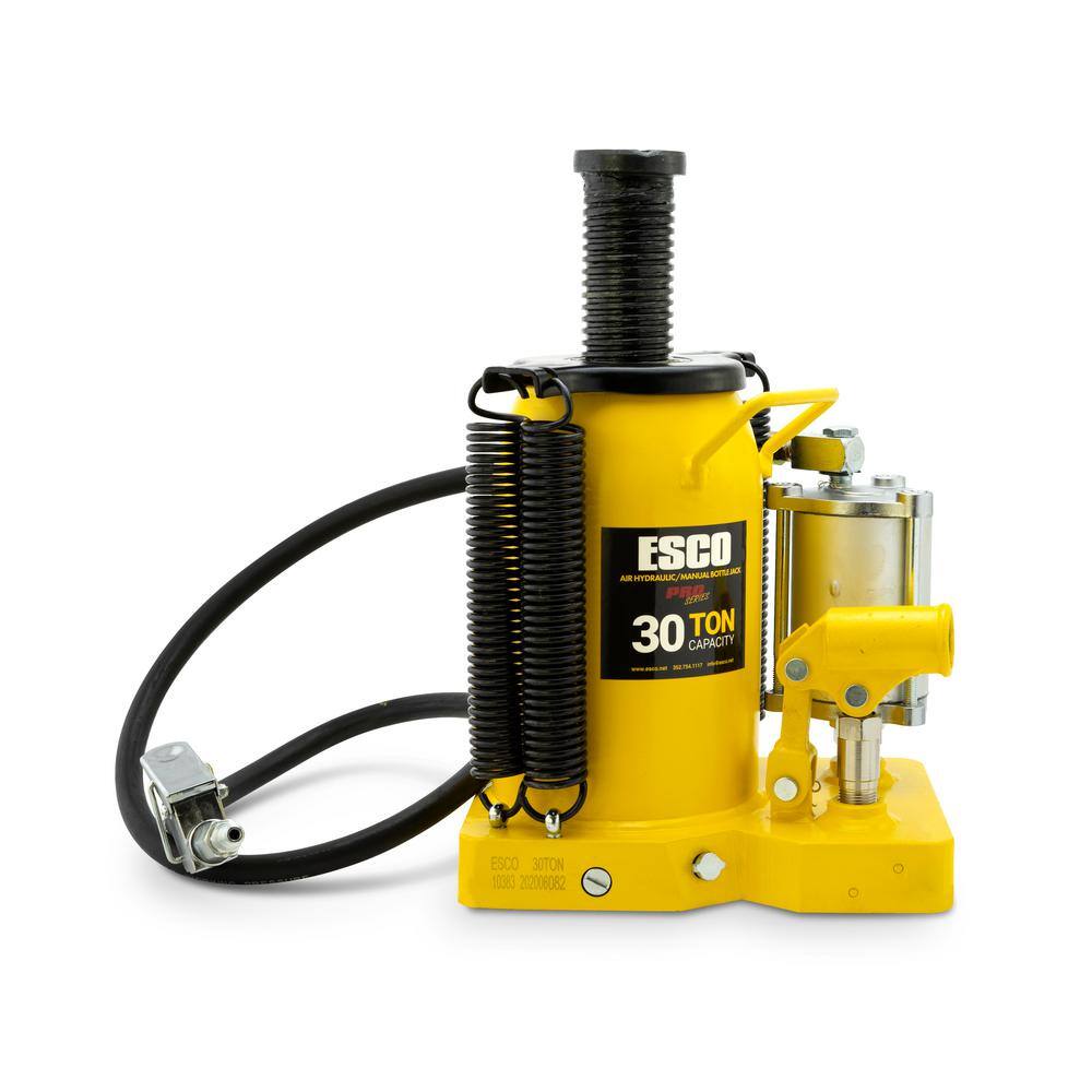 ESCO Pro Series 30 Ton Air Hydraulic Bottle Jack 10383