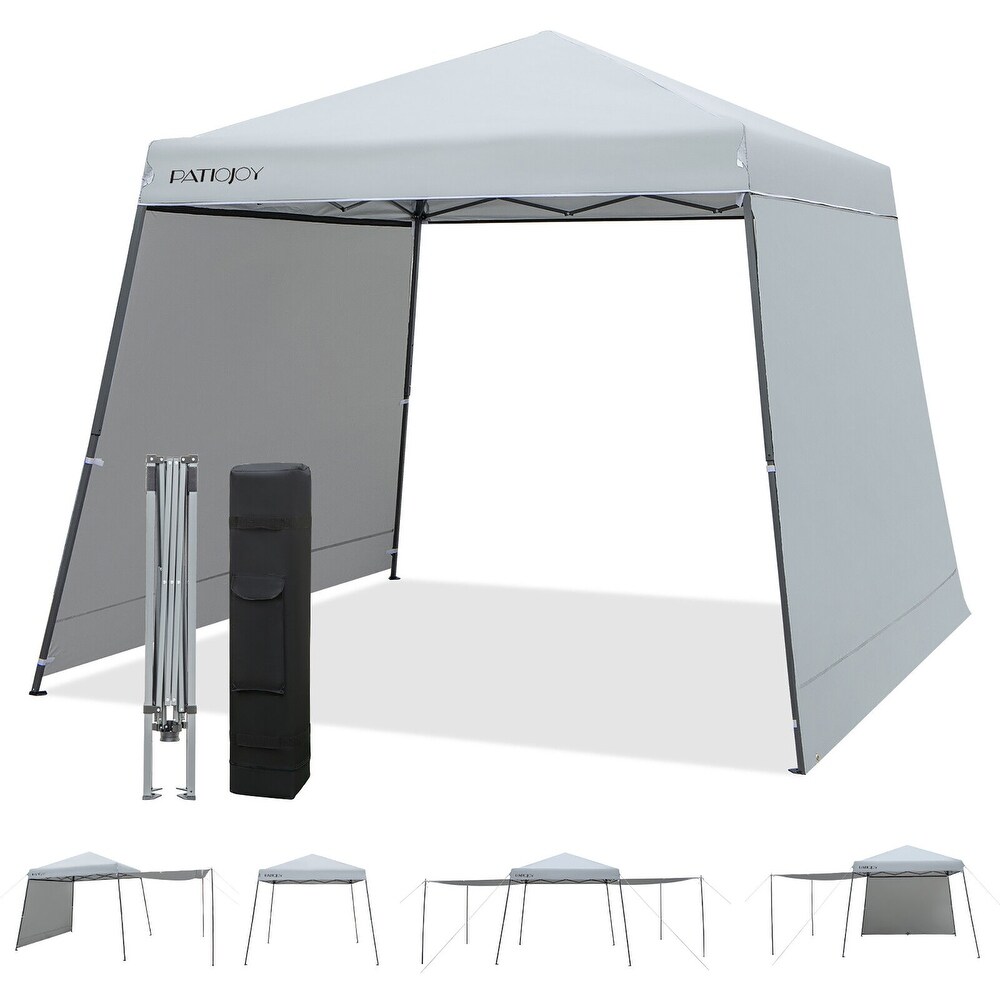 Gymax Patio 10 x 10FT Instant Pop up Canopy Folding Tent w/ Sidewalls