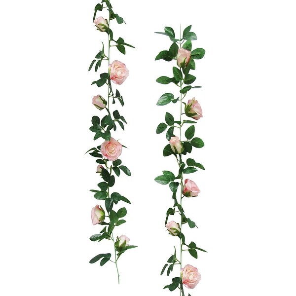 6ft Artificial Rose Flower Garland Hanging Vine