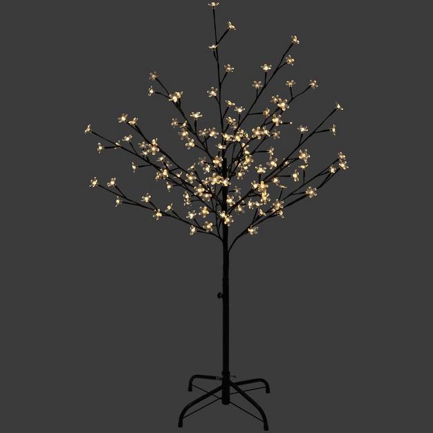 Northlight 4' Led Lighted Sakura Cherry Blossom Artificial Flower Tree - Warm White Lights