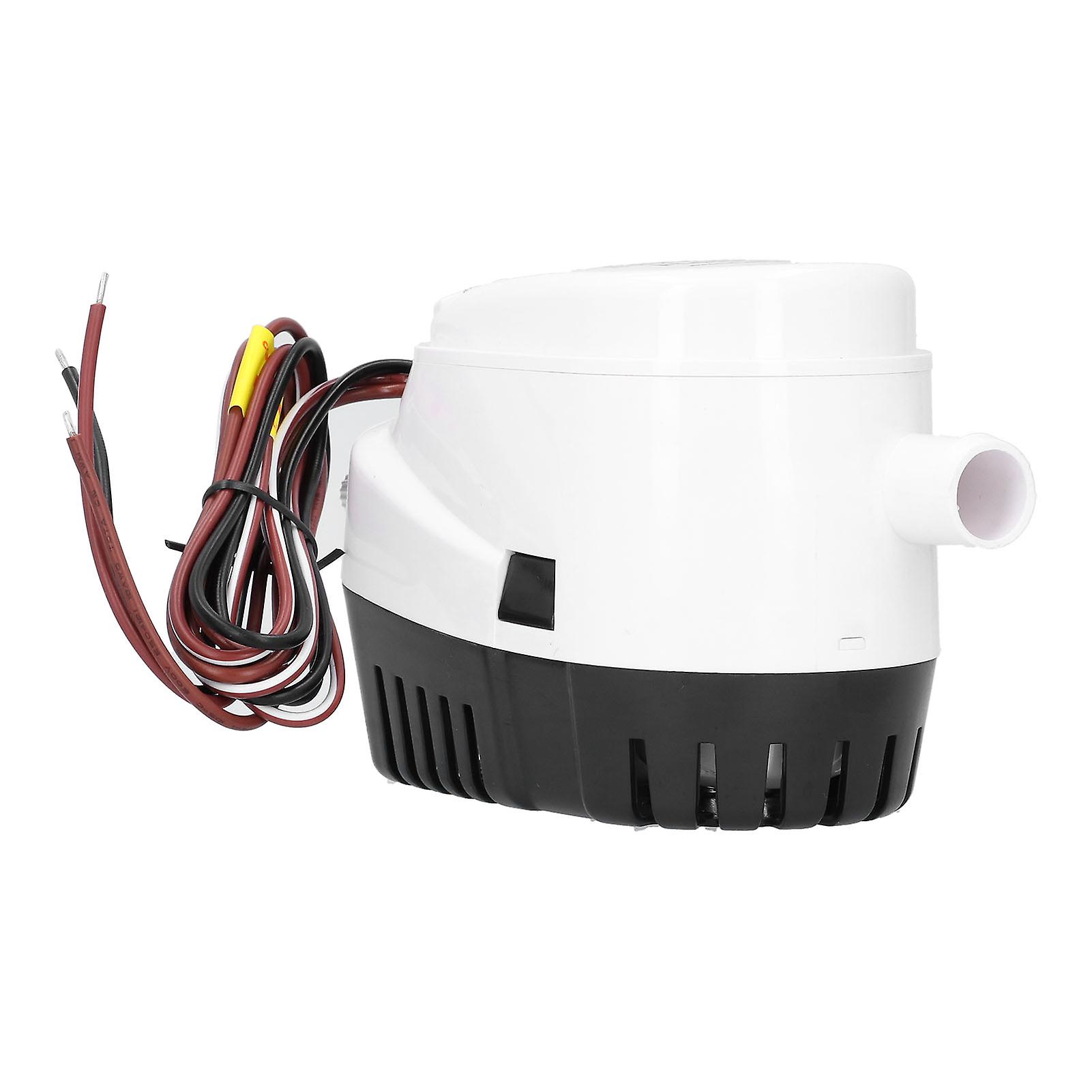 12v 750gph Automatic Submersible Bilge Pump With Built-in Float Switch Marine Boat Accessory