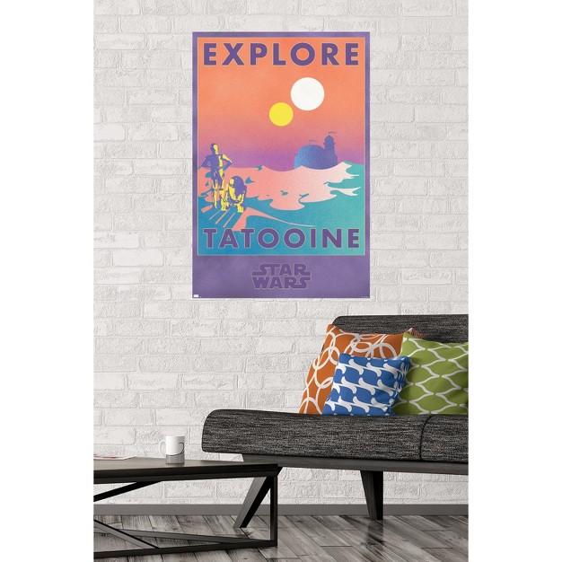 Trends International Star Wars Tatooine Explore Tatooine Unframed Wall Poster Prints