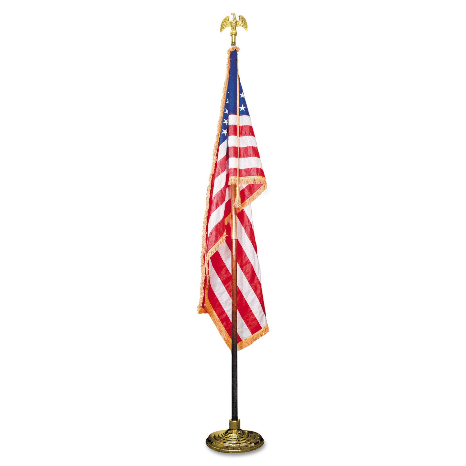 Deluxe U.S. Flag and Staff Set by Advantus AVTMBE031400