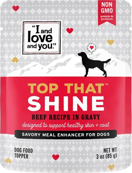 I and Love and You Top That Shine Beef Recipe Grain-Free Dog Food Topper