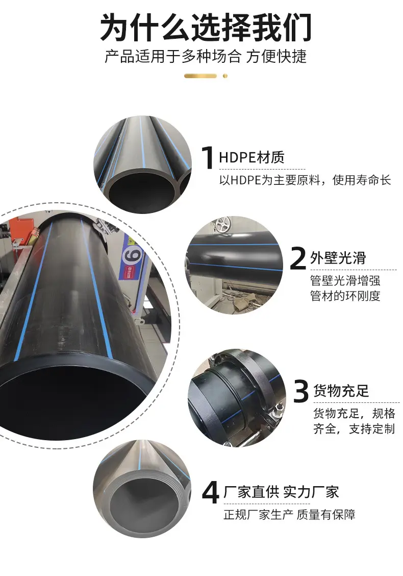 wholesale 16mm to 800mm drip irrigation system water supply round irrigation LDPE Pipe