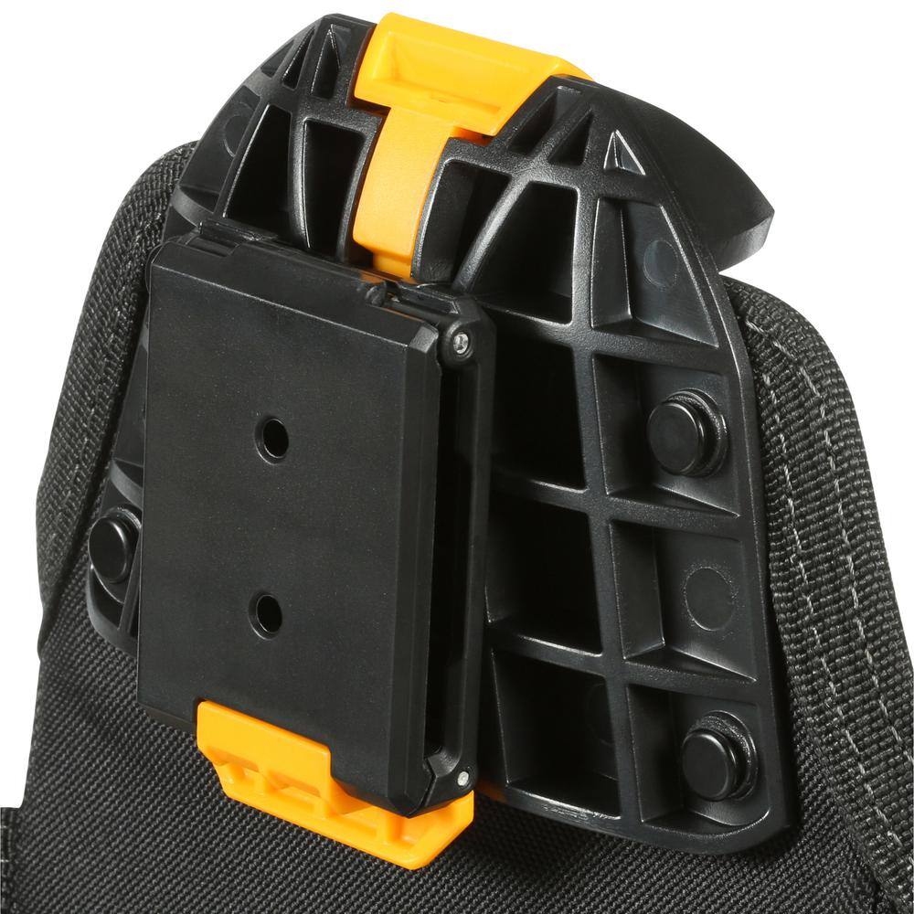 TOUGHBUILT Project Pouch with Hammer Loop Black with ClipTech and rugged 6-layer rivet-reinforced construction TB-CT-24