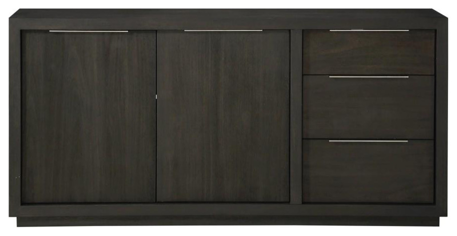 Crafters and Weavers Solstice Modern 3 Drawer Sideboard / Media Console   Transitional   Media Cabinets   by Crafters and Weavers  Houzz