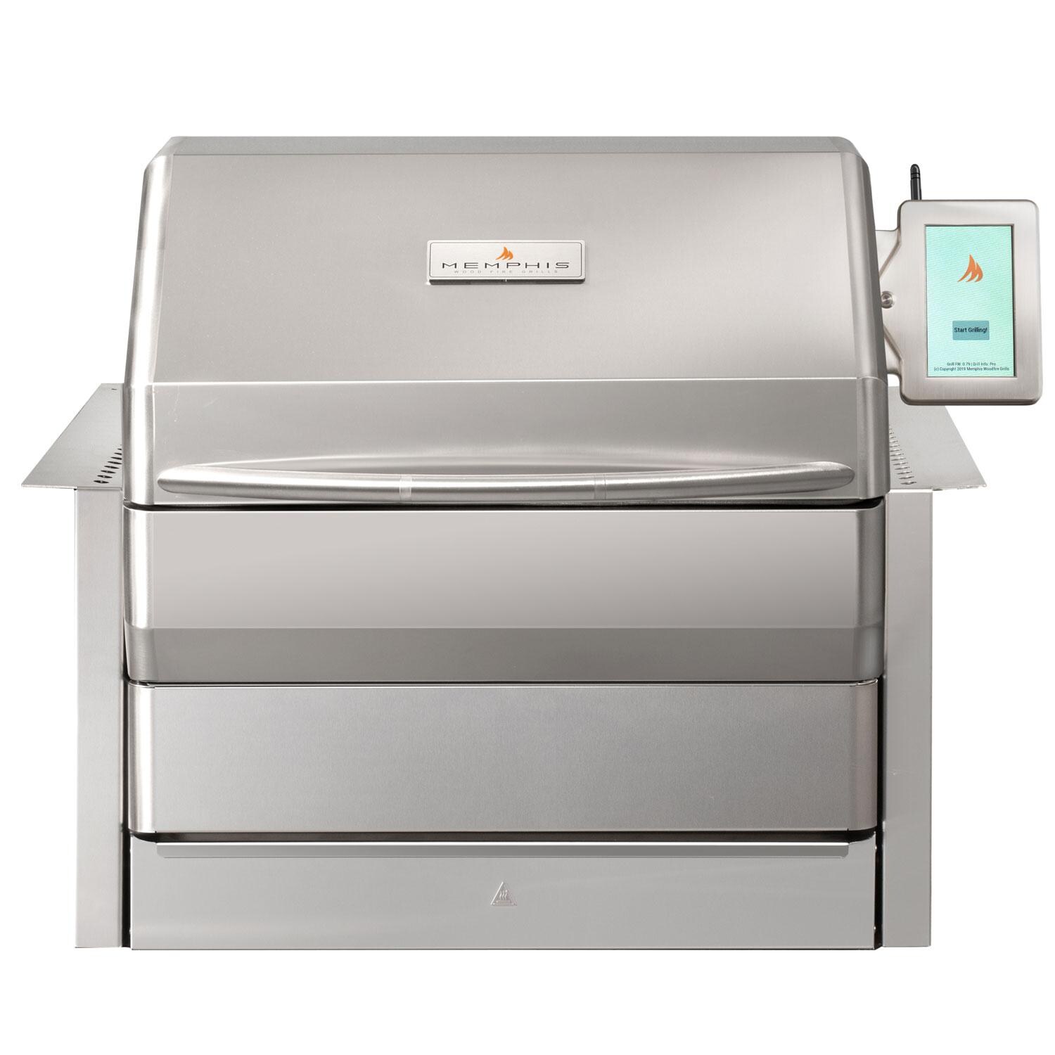 Memphis Grills Pro ITC3 Wi-Fi Controlled 28-Inch 304 Stainless Steel Built-In Pellet Grill