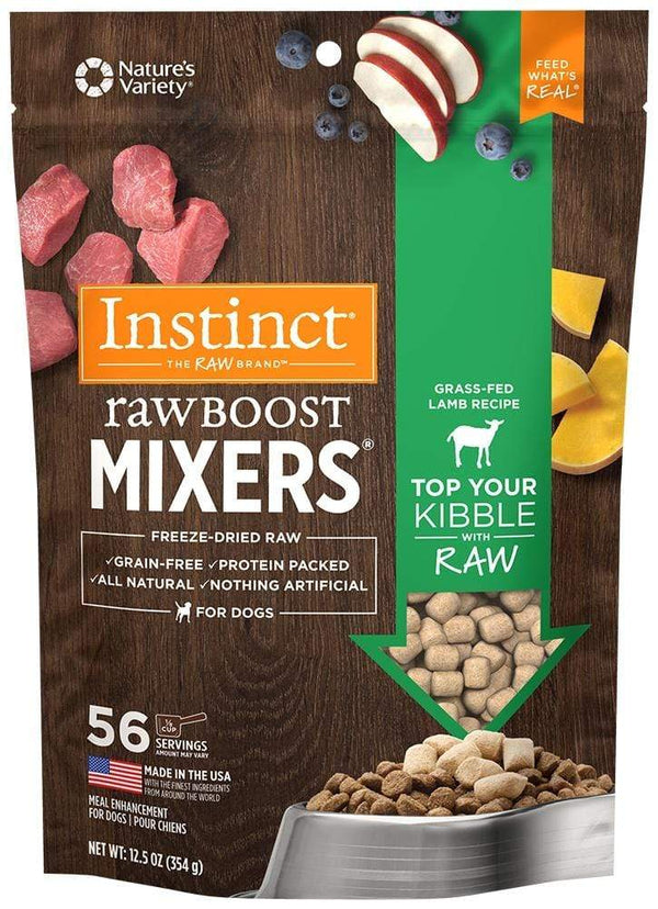 Instinct Raw Boost Grain Free Lamb Formula Mixers Freeze-Dried Raw Dog