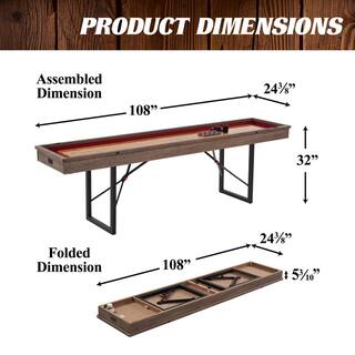 Barrington 108 in. EZ Fold Shuffleboard Table AC108Y21014