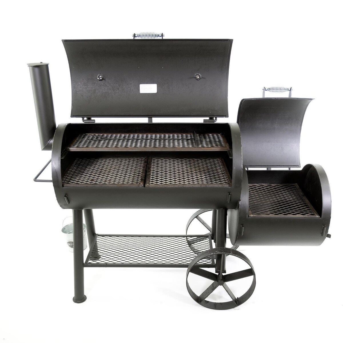 Texas Original Pits Luling Loaded 20x42x22 Single Lid Offset Smoker W/ Counter Weight