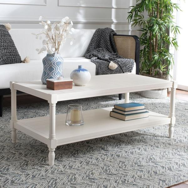 Nicole Coffee Table  White   Traditional   Coffee Tables   by Rustic Home Furniture Deco  Houzz