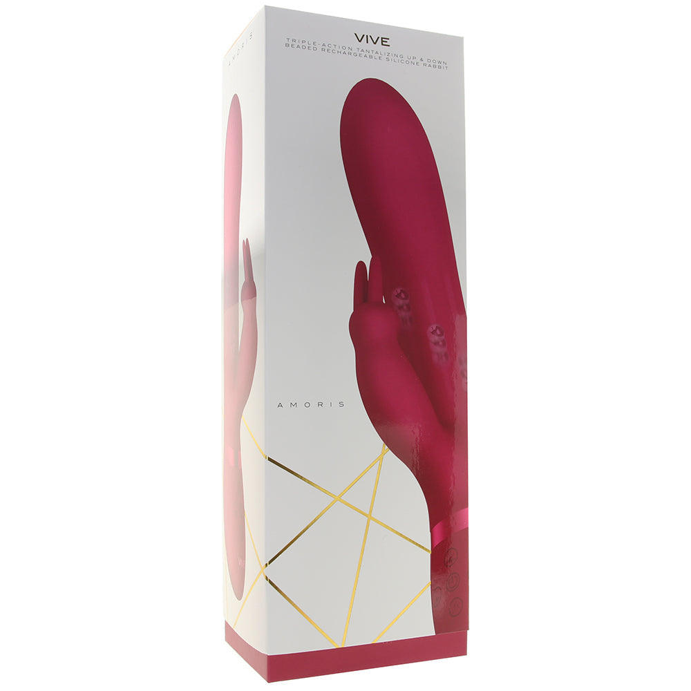 Vive Amoris Triple Action Thrusting Beaded Rabbit in Pink