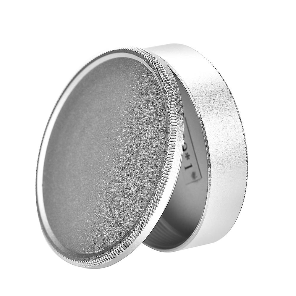 Metal Protective Body Front and Rear Lens Cap Cover For M39 Screw Mount Camera Lenses(silver)