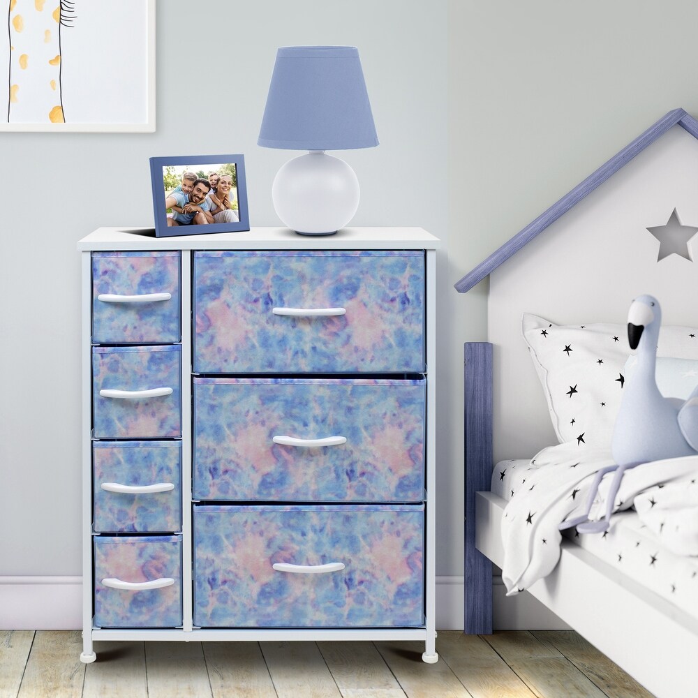 Dresser w/ 7 Drawers  Furniture Storage   Chest Tower for Bedroom