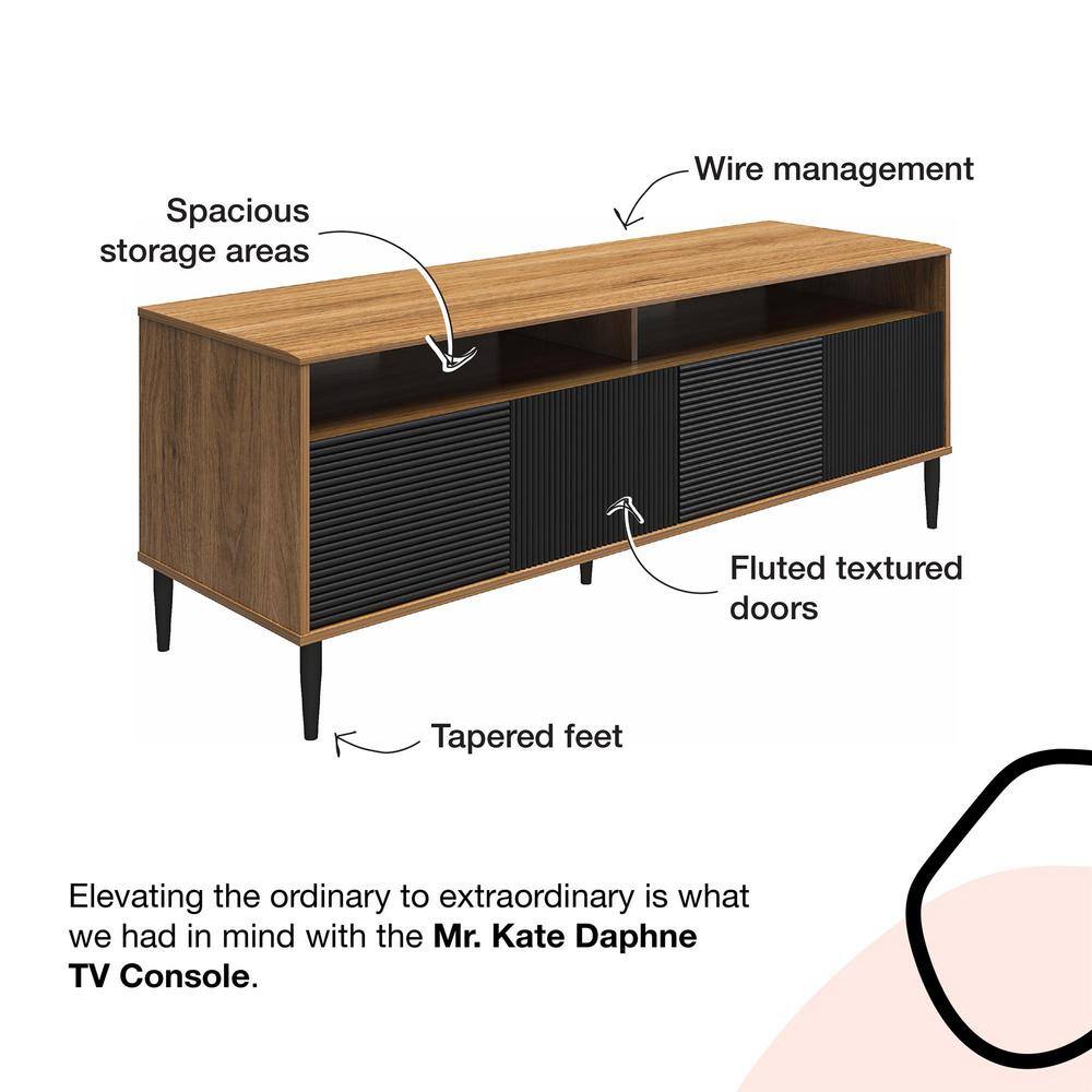 Mr. Kate Daphne 62.4 in Taupe TV Console Fits TV's up to 65 in. with Doors 8961319COM