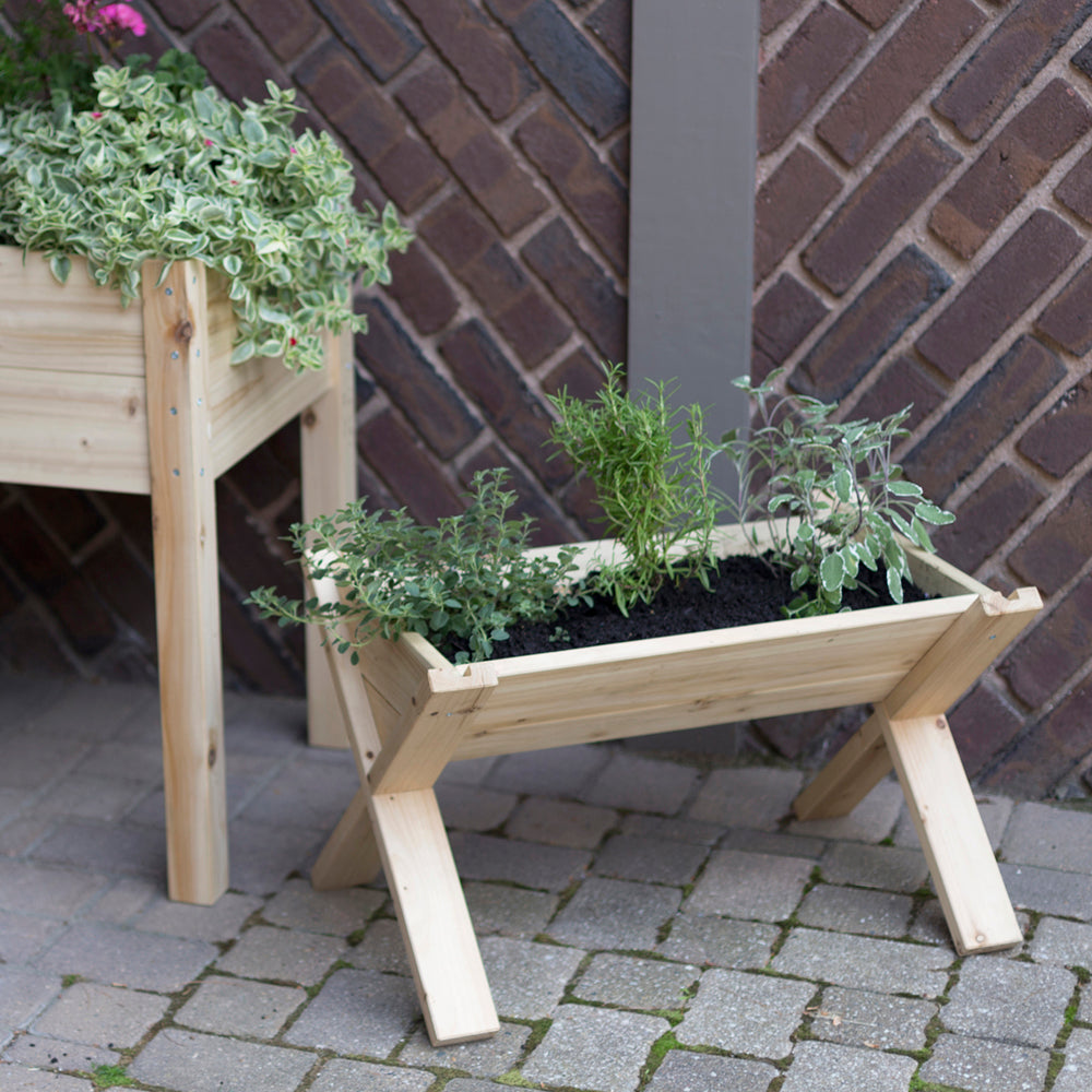 Outdoor Essentials Cedar Wedge Herb Planter