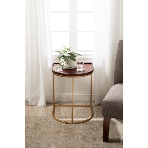 Kate and Laurel Dorrah Half-Circle Side Table