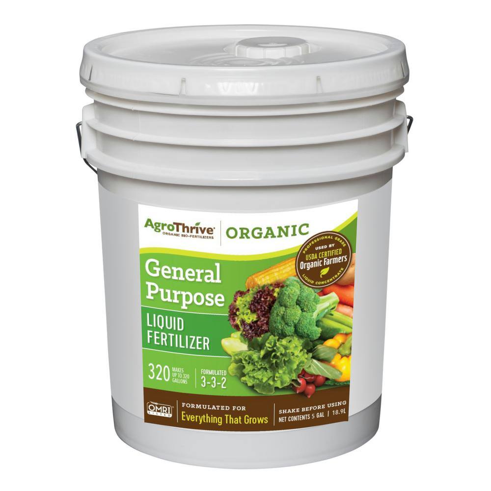 AgroThrive 5 Gal. General Purpose Organic Liquid Fertilizer ATGP1640